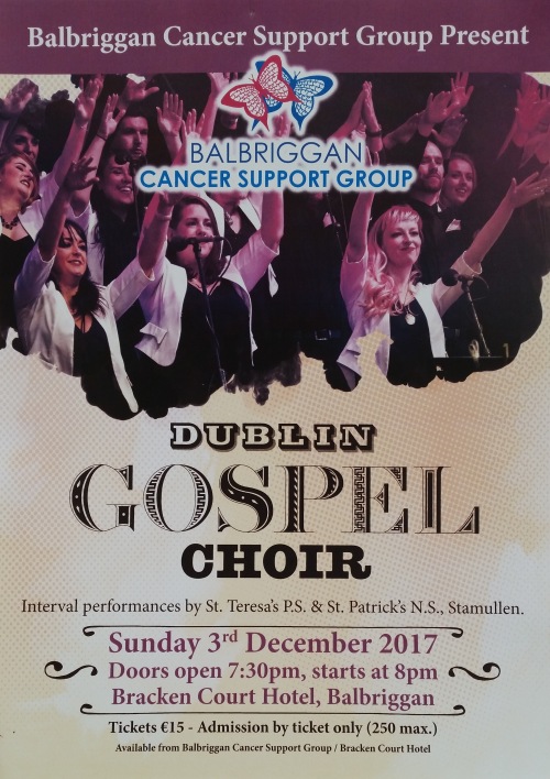 Dublin Gospel Choir, Balbriggan Cancer Support Group